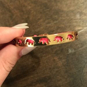 Stella & Dot Pink Elephant Bracelet